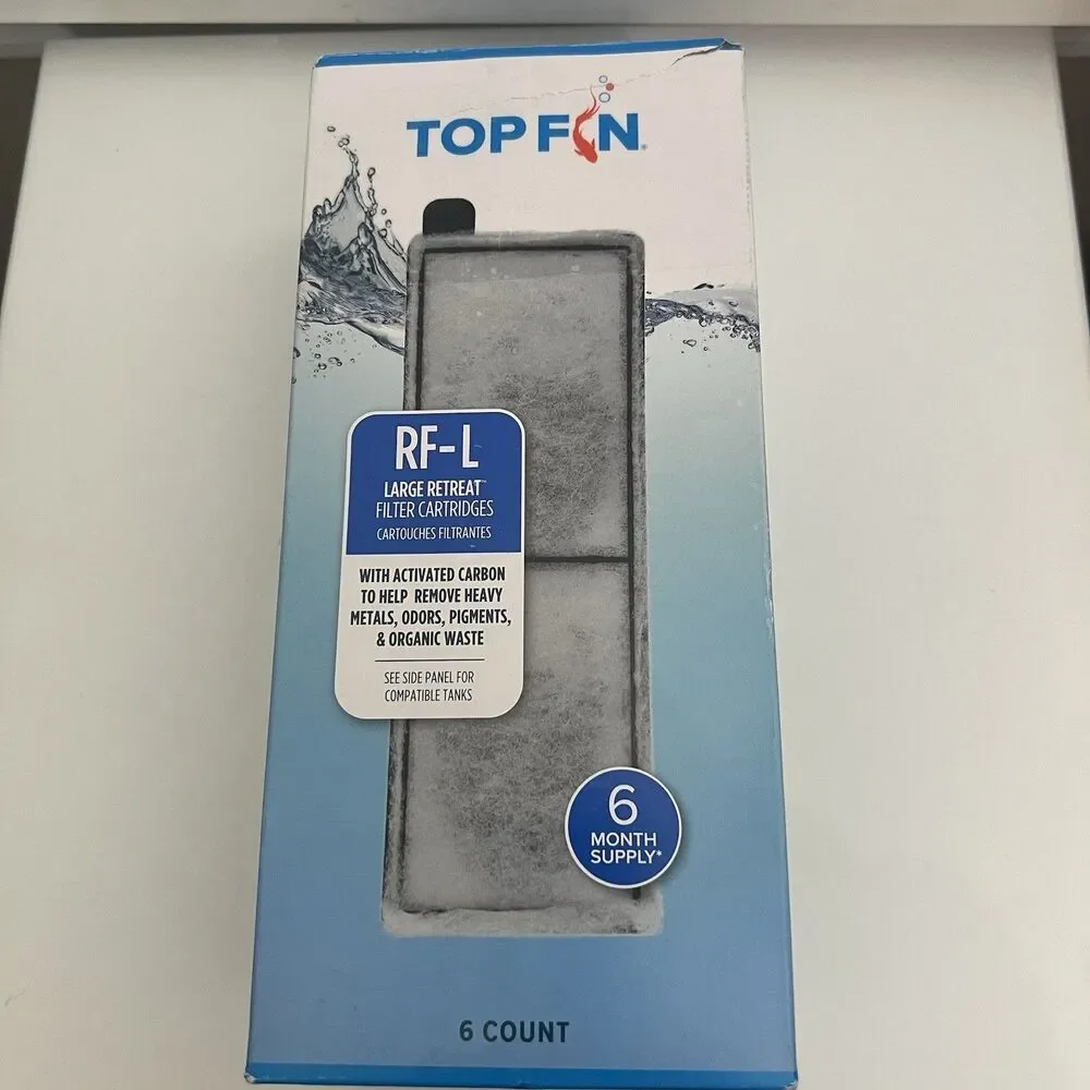 Top Fin Retreat RF-S Filter Cartridges 5 Month Supply Total Of 5 Filters READ